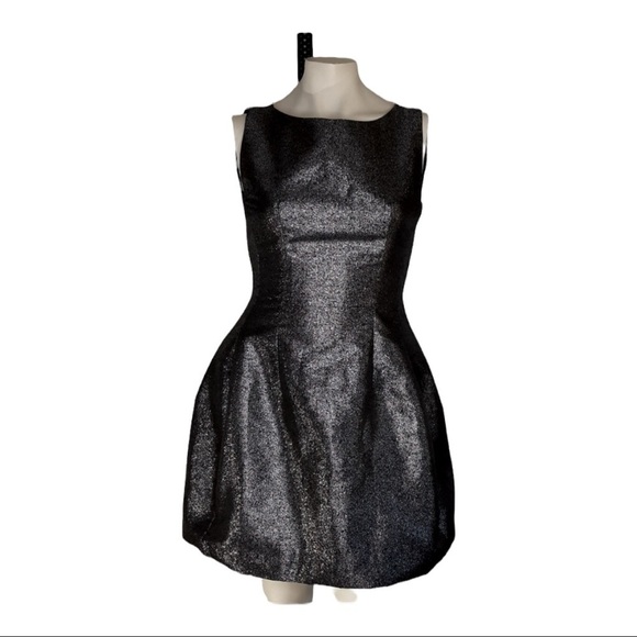 Bar III Lined Metallic fit & flare sz small - Picture 1 of 7